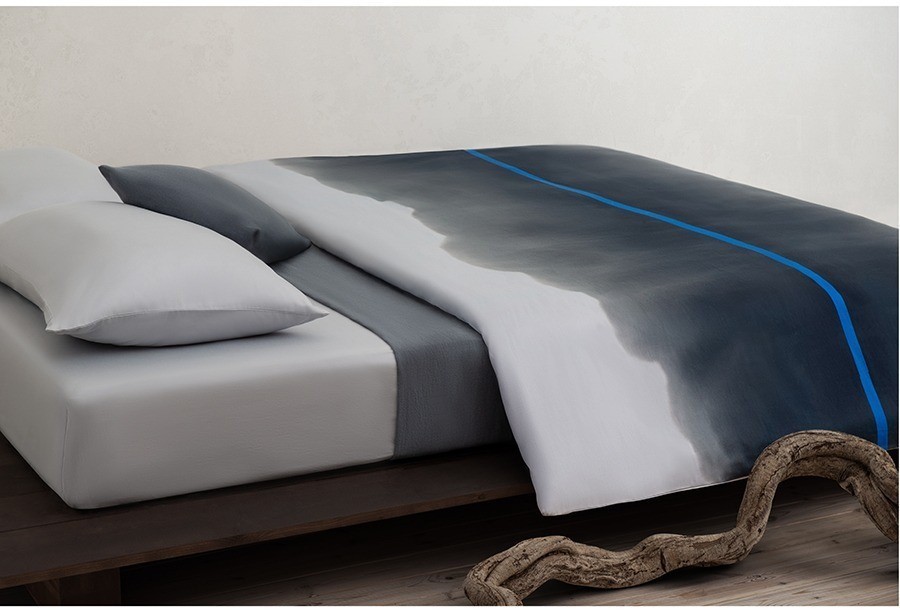 Комплект постельного белья из умягченного сатина из коллекции slow motion, electric blue, 150х200 см (73714)