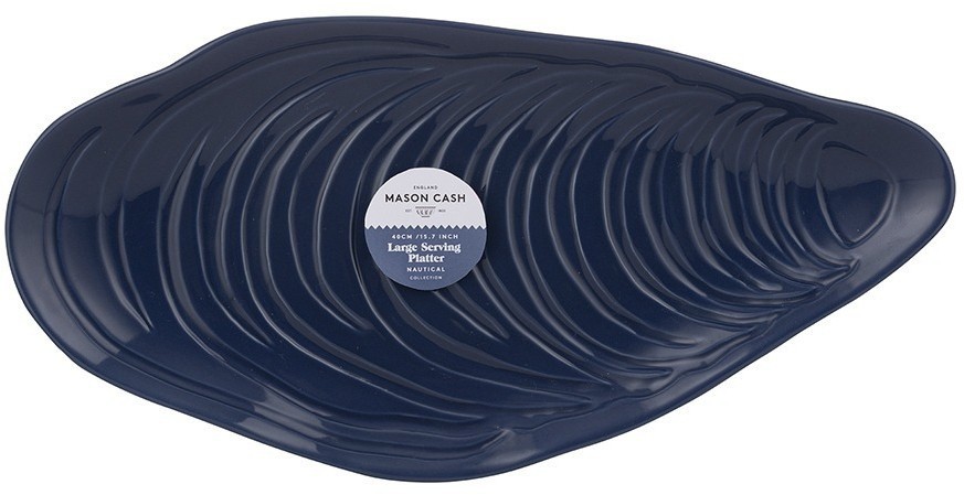 Блюдо сервировочное nautical, 20х41 см, синее (75764)