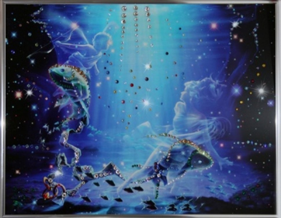 Картина Рыбы Кагая с кристаллами Swarovski (1147)