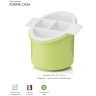 Сушилка для столовых приборов forme casa classic, зеленая (59481)