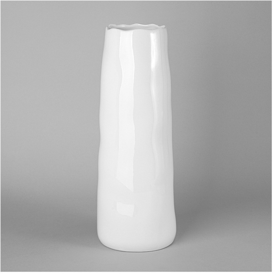 Ваза 13.6*13.9*37.5см цвет: белый Lefard (374-145)