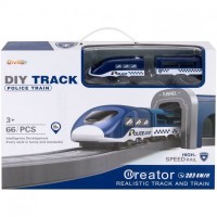 Железная дорога для детей &quot;Полицейский участок, 66 предметов&quot;, на батарейках (G201-005)