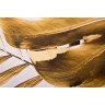 Холст "Золотые листья монстеры-1" 100х70 см, багет( латунь),поталь (TT-00010788)