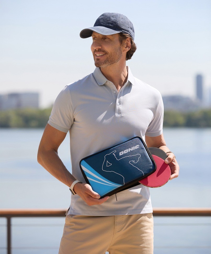 Чехол для ракетки для настольного тенниса Donic Legends cover, синий (998784)