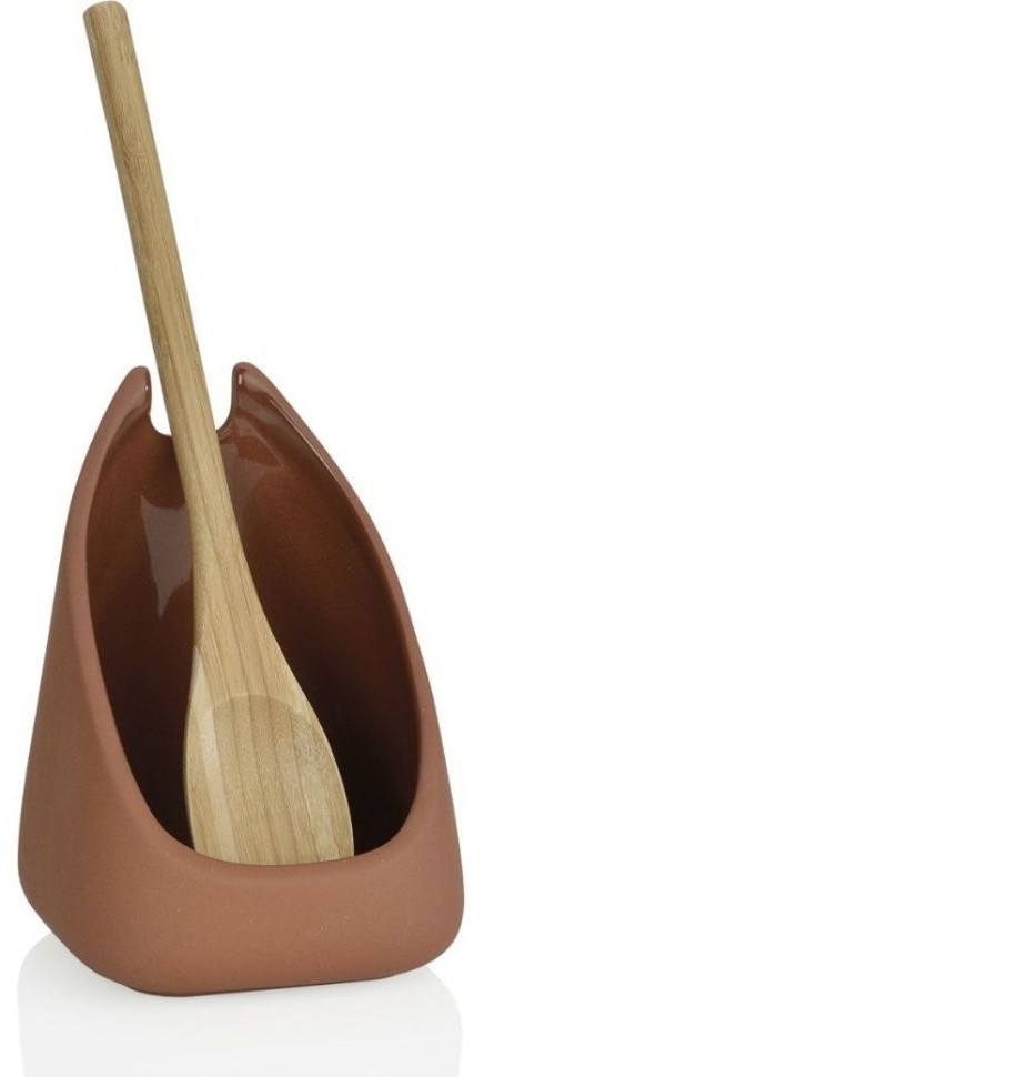 Andrea House Подставка с ложкой Terracotta Ceramic CC67119