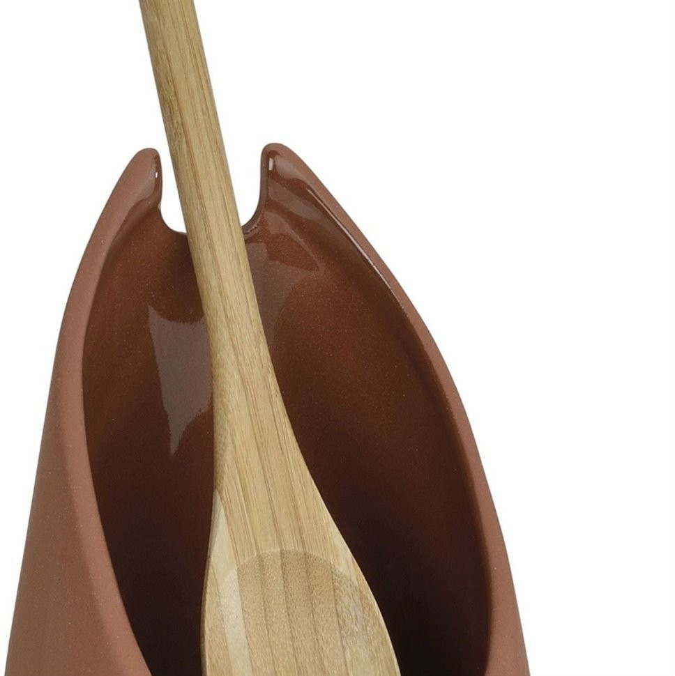 Andrea House Подставка с ложкой Terracotta Ceramic CC67119