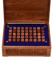 Лото в резной шкатулке из ясеня &quot;Поединок Пересвета с Челубеем на Куликовом поле&quot; (29970)