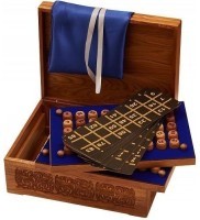 Лото в резной шкатулке из ясеня &quot;Поединок Пересвета с Челубеем на Куликовом поле&quot; (29970)