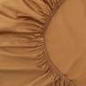 Простыня на резинке из сатина из коллекции meditation, caramel, 160х200х30 см (77755)