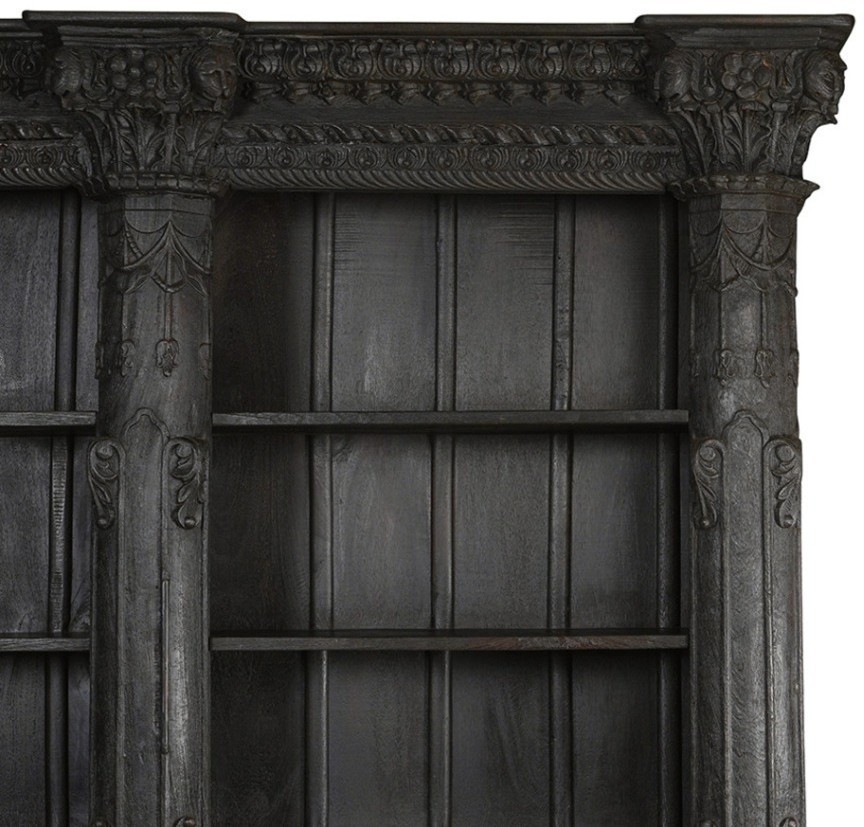 Стеллаж XIX век, Индия PA14207, манго, тик, dark brown, ROOMERS ANTIQUE