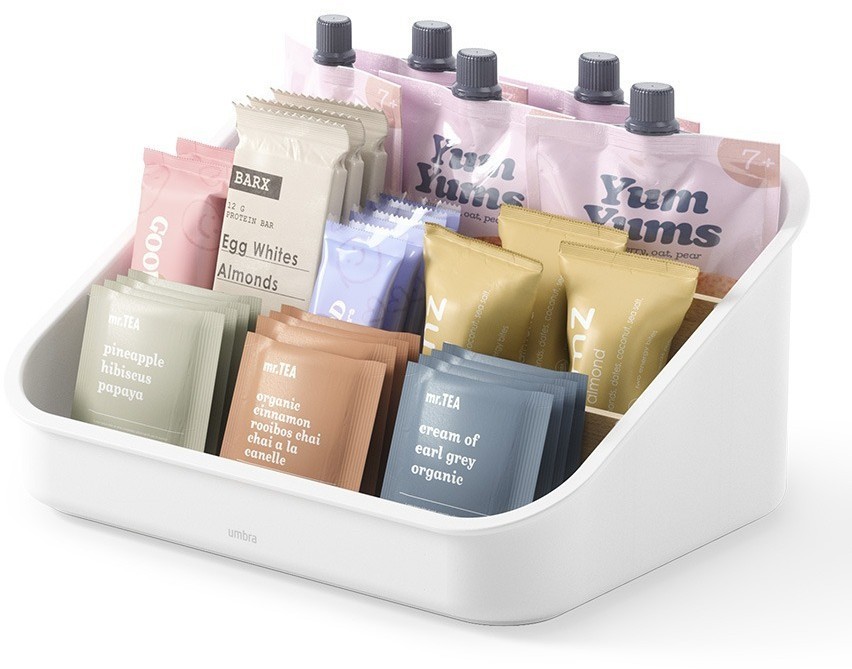 Органайзер bellwood, 26х13 см, белый/натуральное дерево (76806)