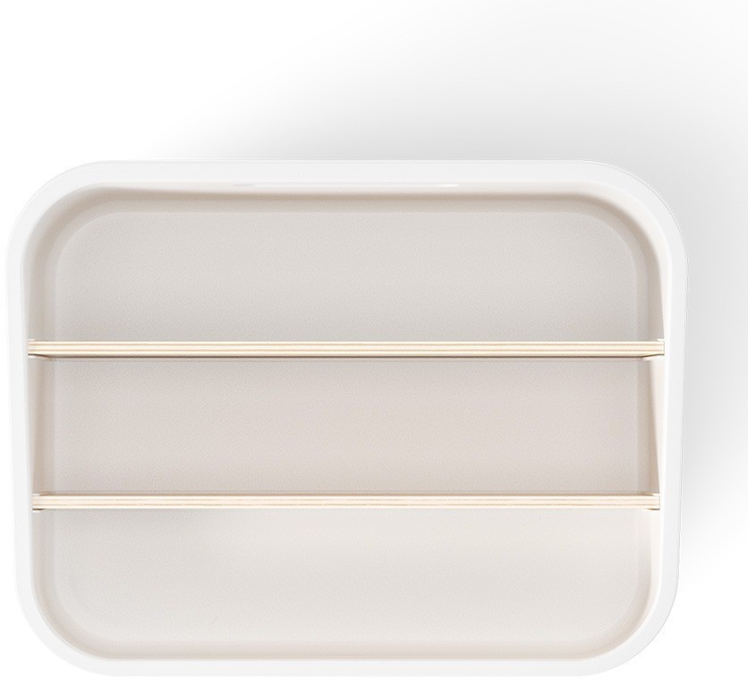 Органайзер bellwood, 26х13 см, белый/натуральное дерево (76806)