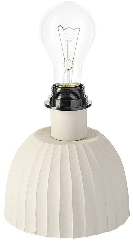 Лампа настольная texture rib, 27х39 см, бежевая (76473)