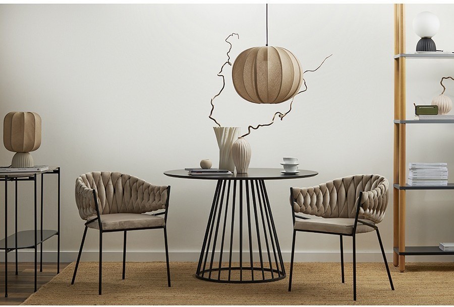 Лампа настольная texture rib, 27х39 см, бежевая (76473)