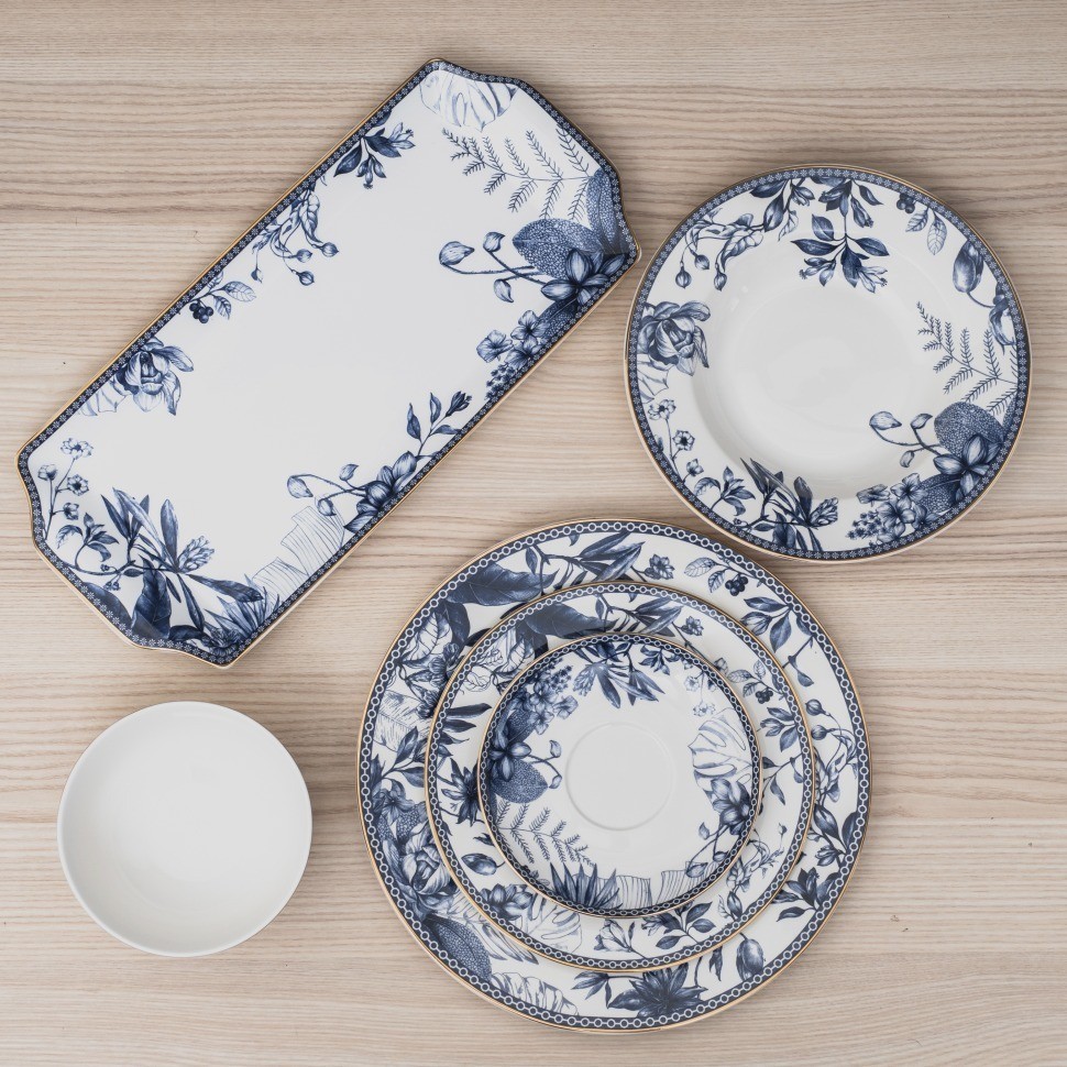 Homefeel Блюдо прямоугольное фарфоровое 36 см NY-TA4494-M