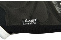 Перчатки для фитнеса SU-111, черный/белый/голубой (165016)