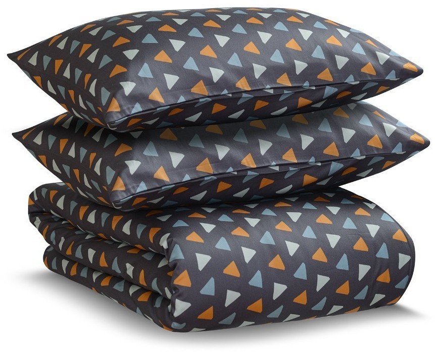 Комплект постельного белья из сатина с принтом triangles из коллекции wild, 150х200 см (68417)