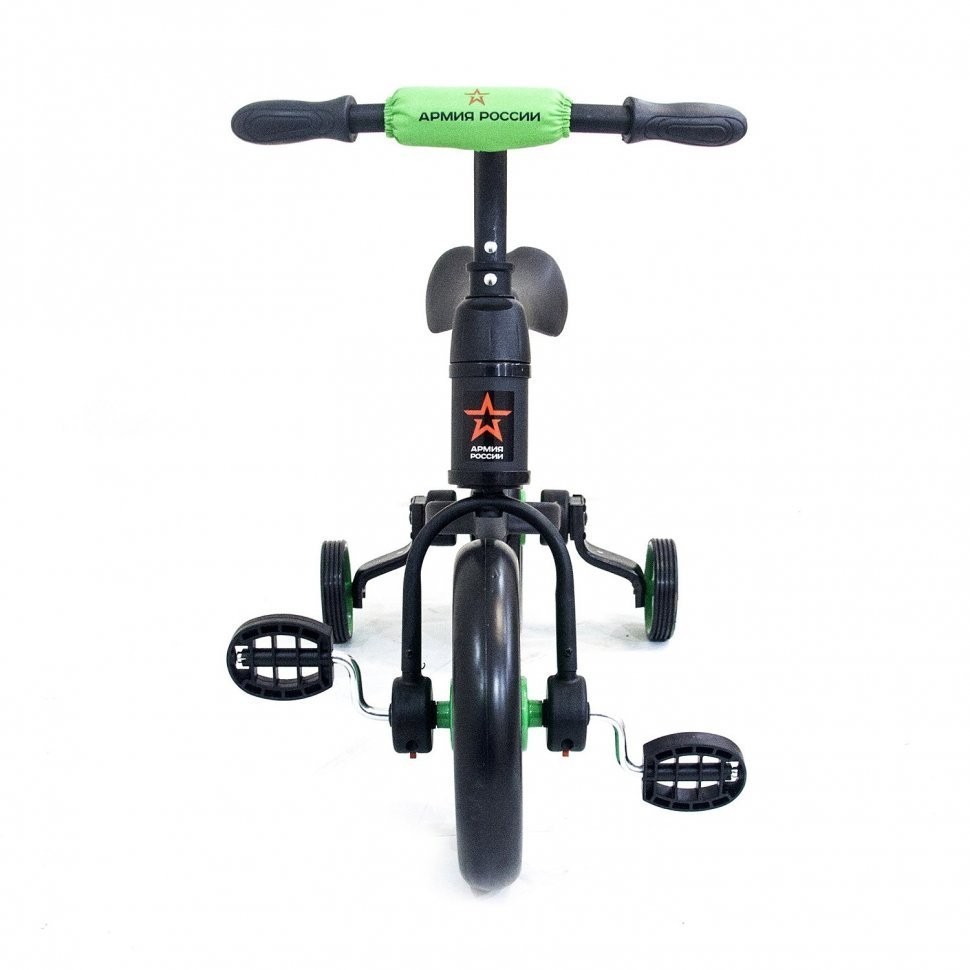 Детский беговел/велосипед ''Тактический'' (зеленый) (АР-03002)
