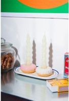 Подсвечник fast food, donut, D7 см, белый (78949)