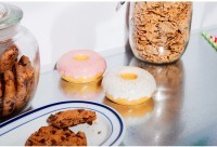 Подсвечник fast food, donut, D7 см, белый (78949)