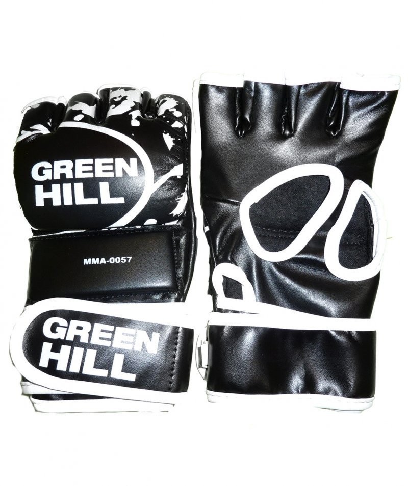 Перчатки для MMA-0057, к/з, черные (158204)