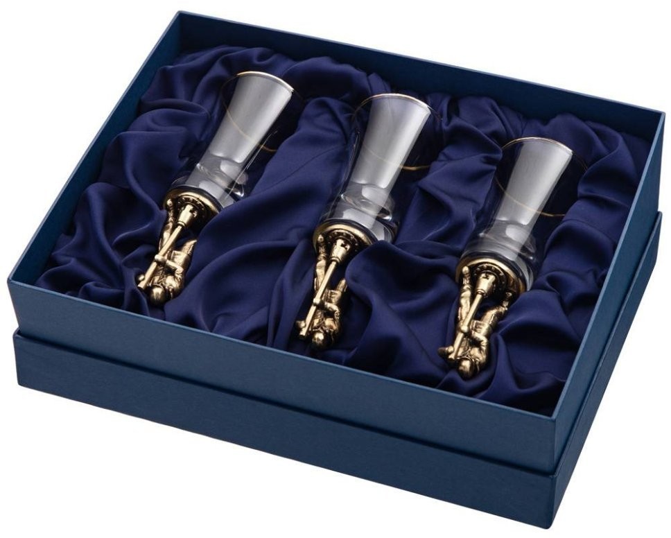 Набор штрафных стопок из 3-х шт  "нефтяник" 60 мл Lefard (385-364)