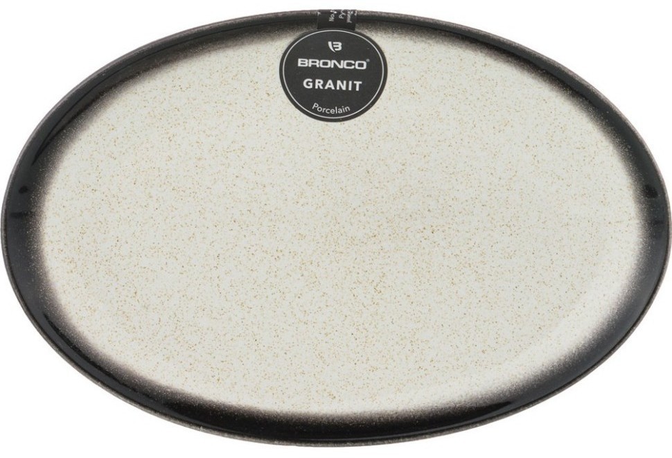 Тарелка "granit" овальная 25,5*16 см Bronco (62-113)