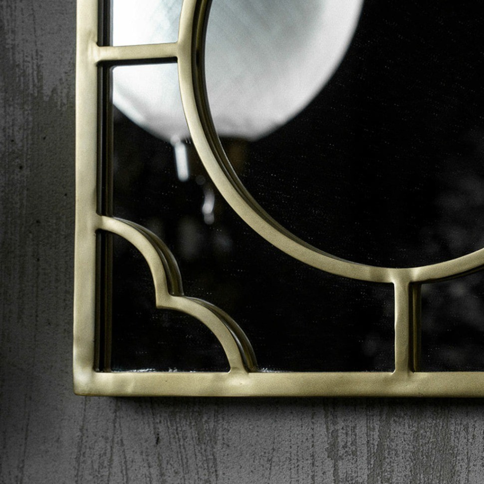 Зеркало D149, сталь, стекло, Antique brass, ROOMERS FURNITURE