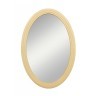 Бежевое овальное зеркало Leontina арт ST9333-ET
