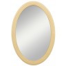 Бежевое овальное зеркало Leontina арт ST9333-ET