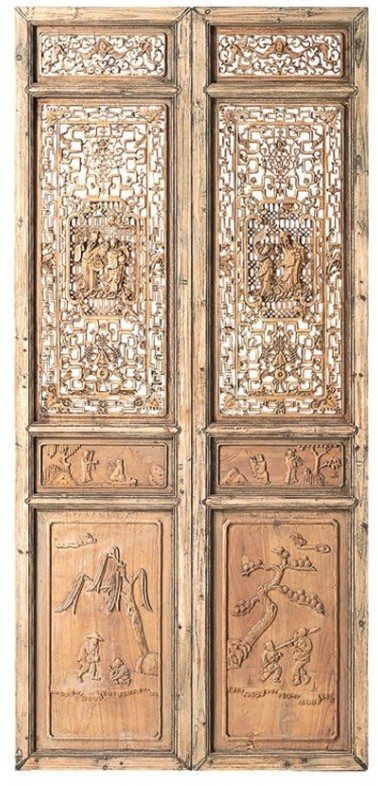 Ширма BF-60088, массив вяза, Black, ROOMERS FURNITURE