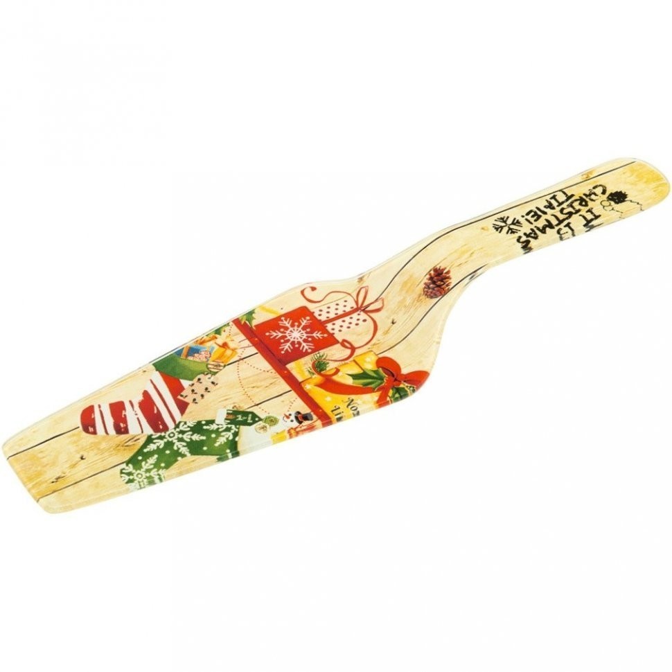 Блюдо для торта с лопаткой коллекция "рождественская сказка" 28 см Lefard (198-164)