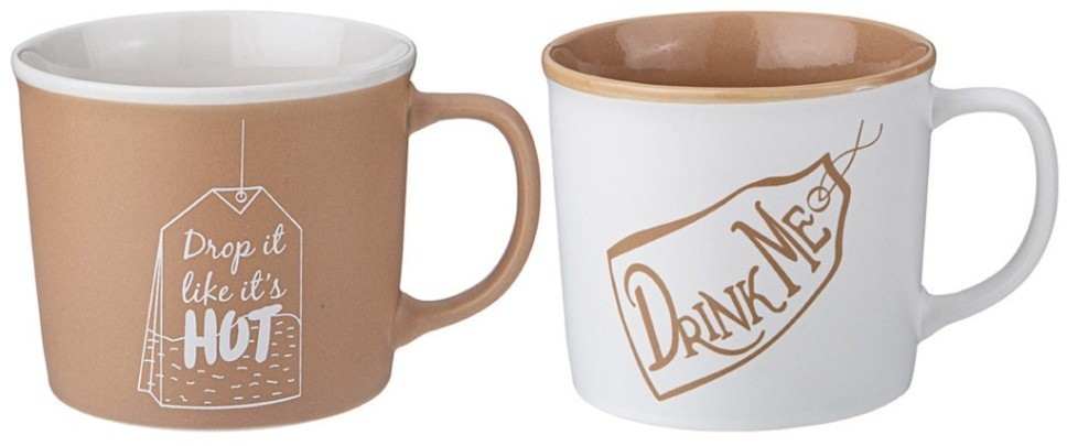 Набор кружек 2шт "positive" 340 мл Lefard (756-449)