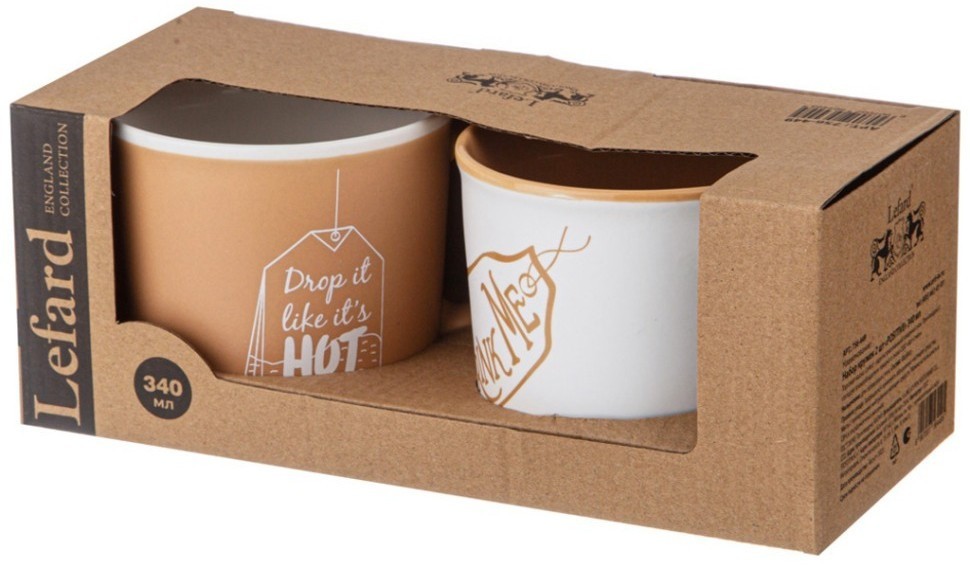 Набор кружек 2шт "positive" 340 мл Lefard (756-449)