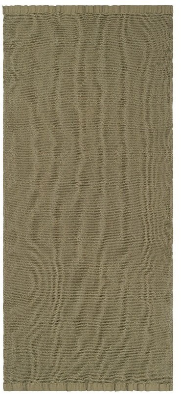 Полотенце банное из умягченной вафли цвета хаки из коллекции essential, 70x140 см (79178)