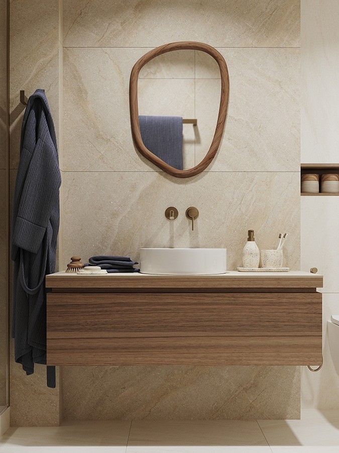 Мыльница mosaic, светло-бежевая (78873)