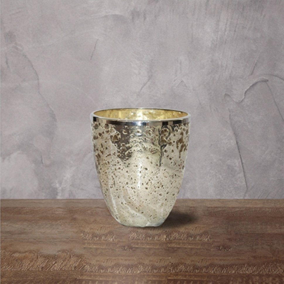 Подсвечник Ksa/5471, 13, стекло, металл, solid silver stone, ROOMERS FURNITURE