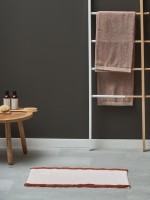 Коврик для ванной с кантом терракотового цвета из коллекции trendy ruffles, 50x80 см (79229)