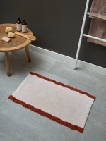 Коврик для ванной с кантом терракотового цвета из коллекции trendy ruffles, 50x80 см (79229)