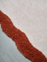 Коврик для ванной с кантом терракотового цвета из коллекции trendy ruffles, 50x80 см (79229)