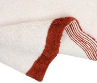 Коврик для ванной с кантом терракотового цвета из коллекции trendy ruffles, 50x80 см (79229)