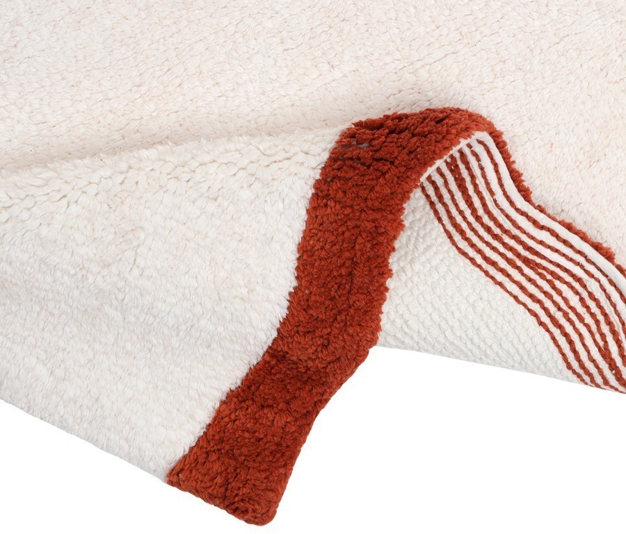 Коврик для ванной с кантом терракотового цвета из коллекции trendy ruffles, 50x80 см (79229)