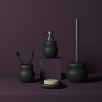 Диспенсер для жидкого мыла markl, 420 мл, черный (75837)