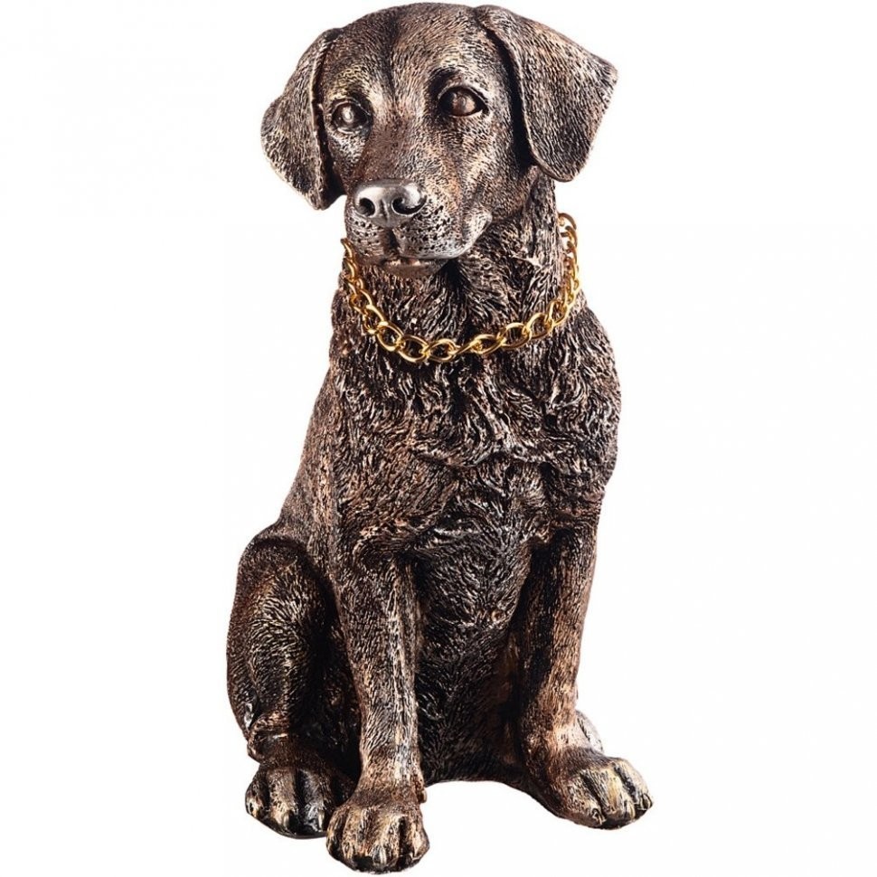 Фигурка декоративная "собака лабрадор" 20*35 см цвет: бронза ИП Шихмурадов (169-301)