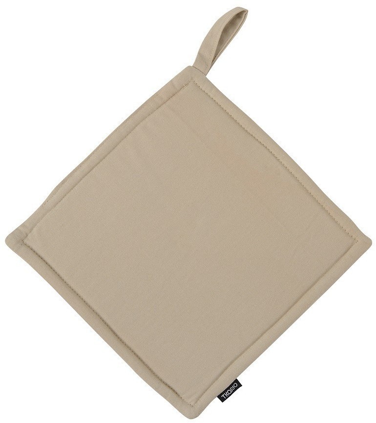 Прихватка из хлопка бежевого цвета из коллекции essential, 22х22 см (69787)