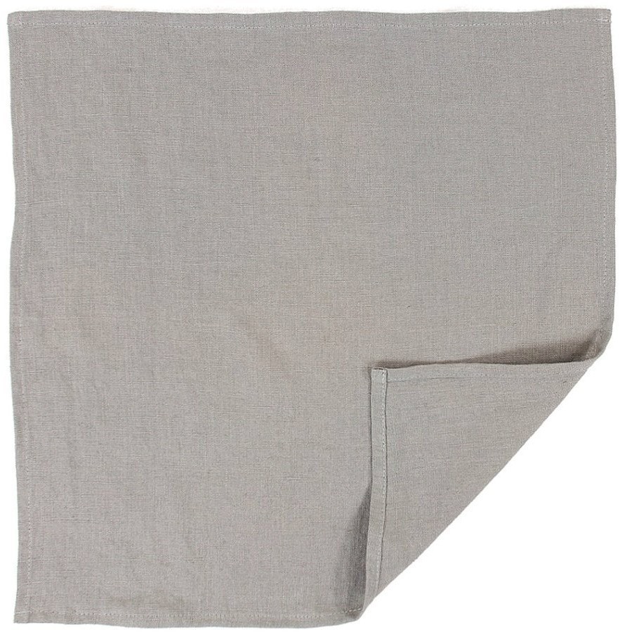 Салфетка сервировочная из умягченного льна серого цвета essential, 45х45 см (63450)