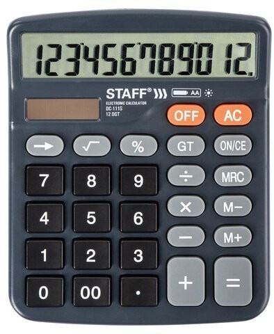 Калькулятор настольный Staff Plus DC-111S 12 разрядов 250428 (86054)