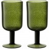 Набор бокалов для вина flowi, 410 мл, темно-зеленые, 2 шт. (77882)