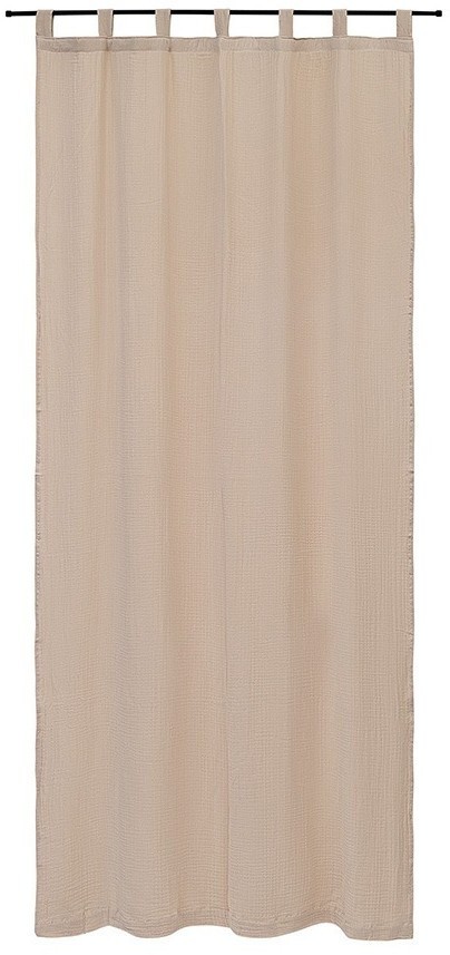 Штора из муслина бежевого цвета из коллекции essential, 150х290 см (77780)
