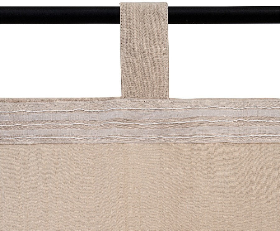 Штора из муслина бежевого цвета из коллекции essential, 150х290 см (77780)